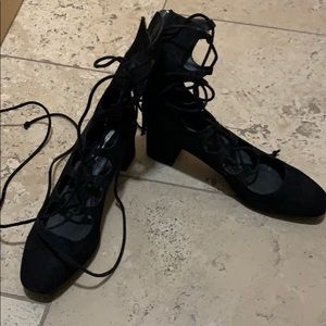 Like new Zara lace up heels